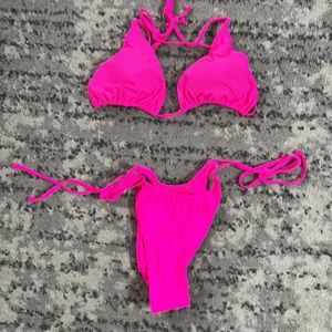 Neon pink Bikini